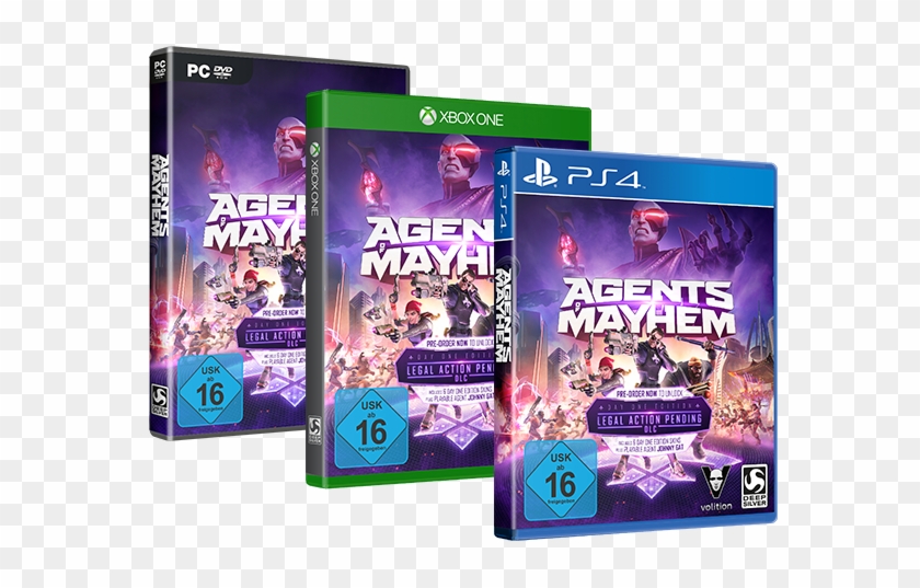 Usk Aom Ps - Agents Of Mayhem Day One Edition Ps4 Clipart
