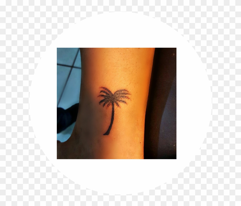 Palmera Sticker - Temporary Tattoo Clipart #3693912