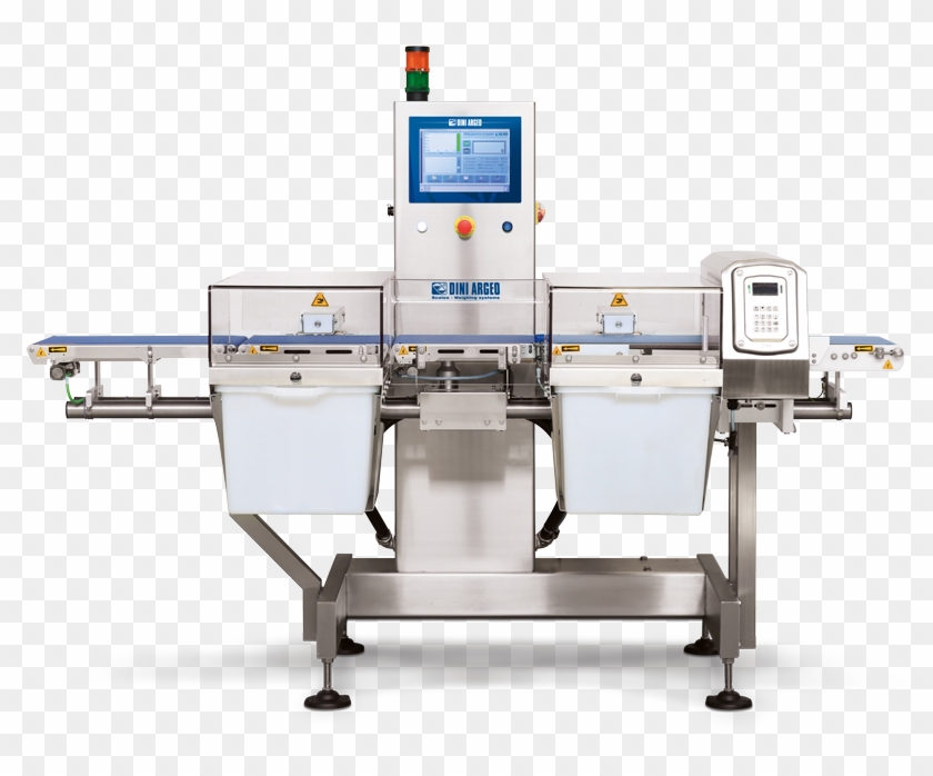 Dynamic Checkweigher With Three Belts And Metal Detector - Belt Conveyor Weight Checker With Load Cell Clipart