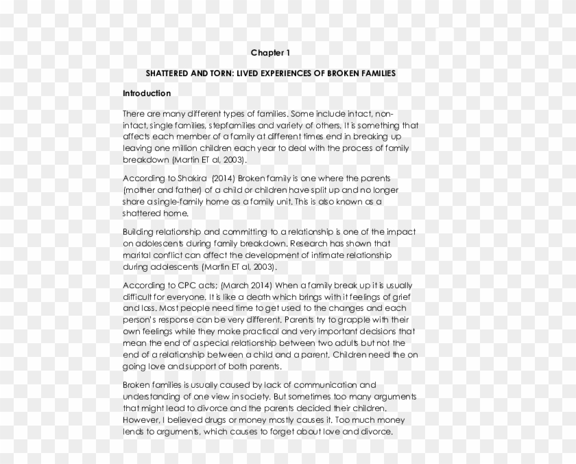 Docx - Introduction Of Broken Family Clipart
