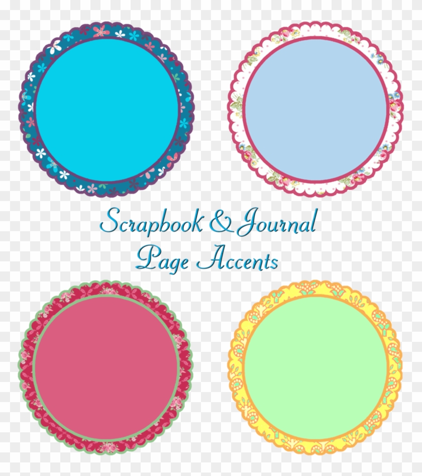 Scrapbook Journal Scalloped Accents By Victorian Lady - Clip Art Black And White - Png Download #3694472