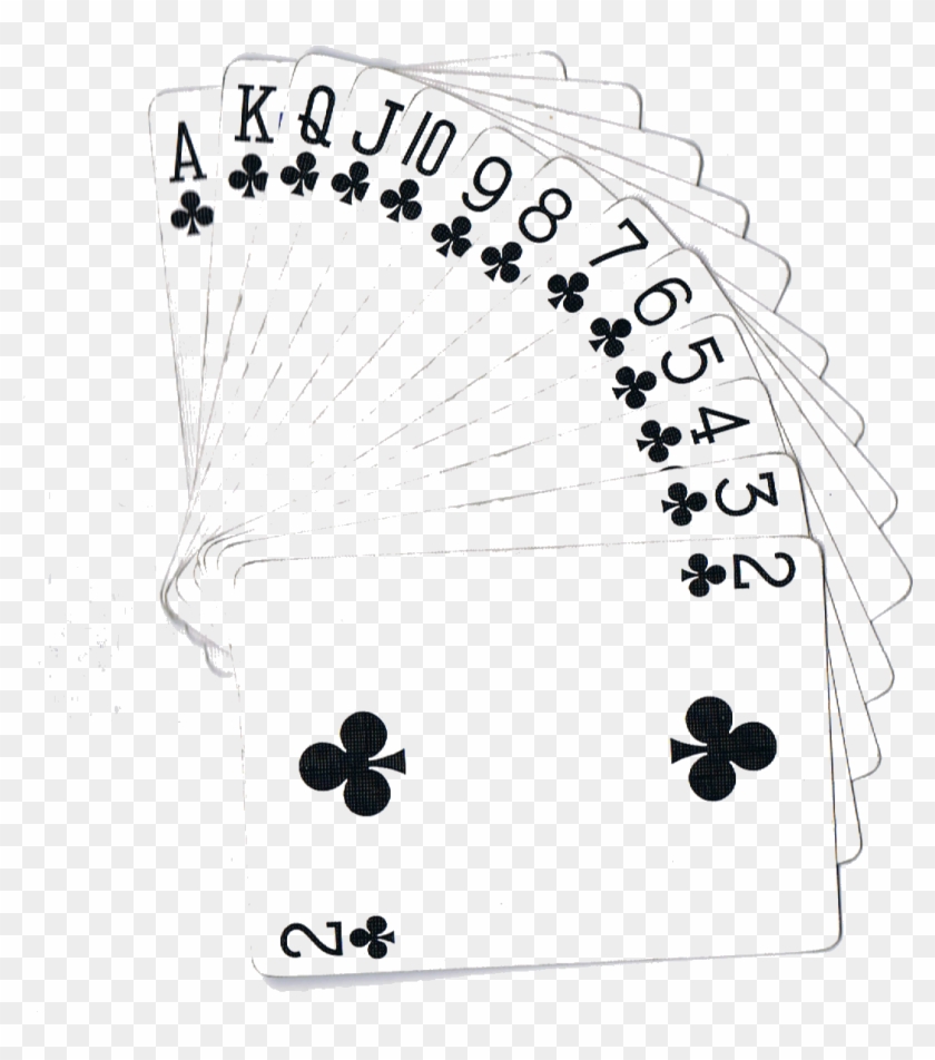 Clubs Suit Ace To Deuce - Poker Clipart #3695013