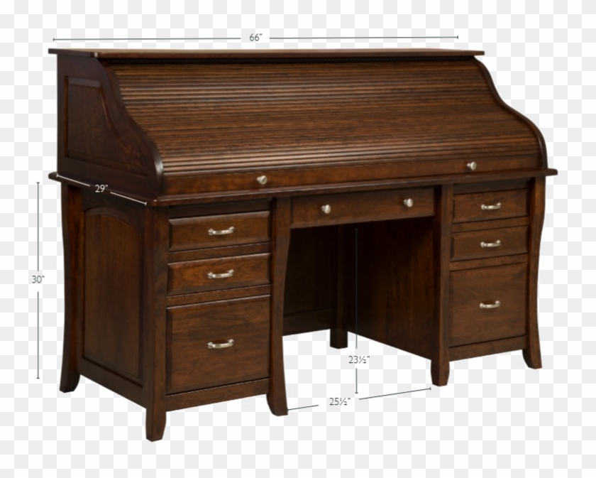 Roll Top Desk Png Photo - Wood Roll Top Desk Clipart
