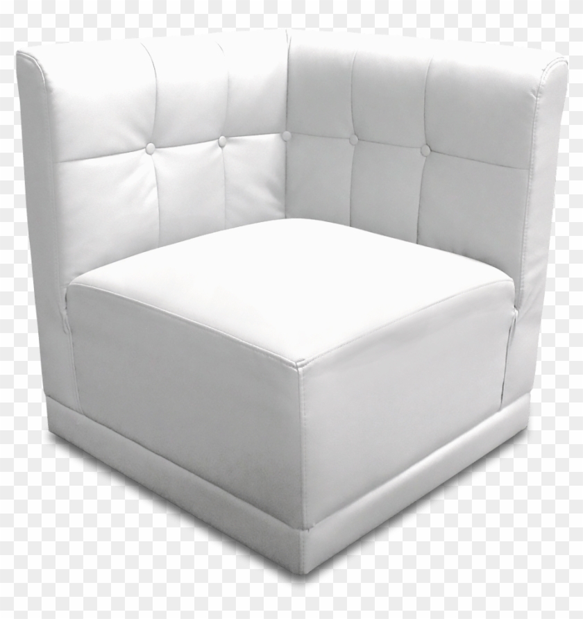 White Corner Front - Sleeper Chair Clipart