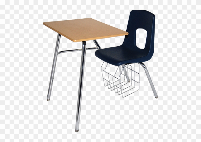 Artco-bell 74573 Uniflex Four Leg Combo Desk - Chair Clipart #3695348
