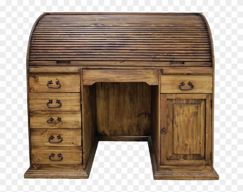 Roll Top Desk 54”w X 24 “d X 51”h - Writing Desk Clipart