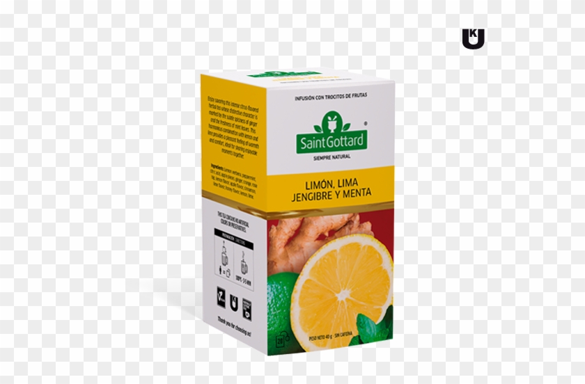 Limn Lima Jengibre Y Menta Grande Sin Logo - Fruit Clipart #3695513