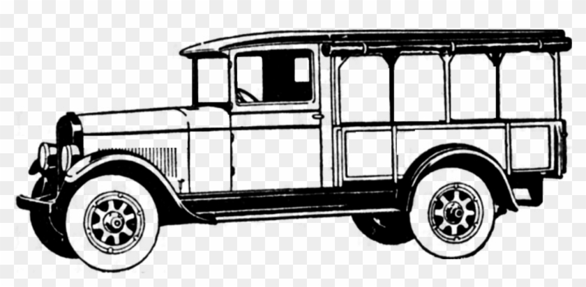 Vintage Truck Bus - Vintage Bus Png Clipart