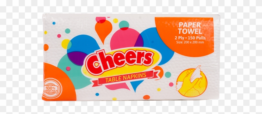 Cheers Interfolded Paper Towels - Flat Napkin 100s 280 Mm X 250 Mm Clipart #3696410