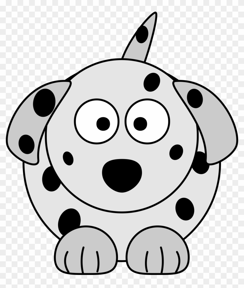 Dalmatian Clipart Dalmatian Puppy - Cartoon Dog With Spots - Png Download