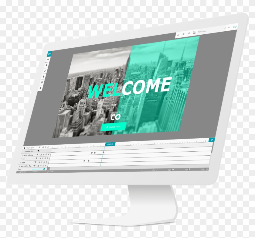 Macbook Pro & Imac Mockup Template - Led-backlit Lcd Display Clipart #3697067