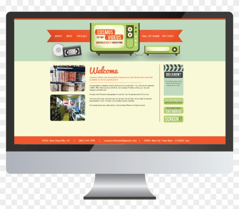 Computer Mockup - Website Mockup On Computer Clipart #3697396