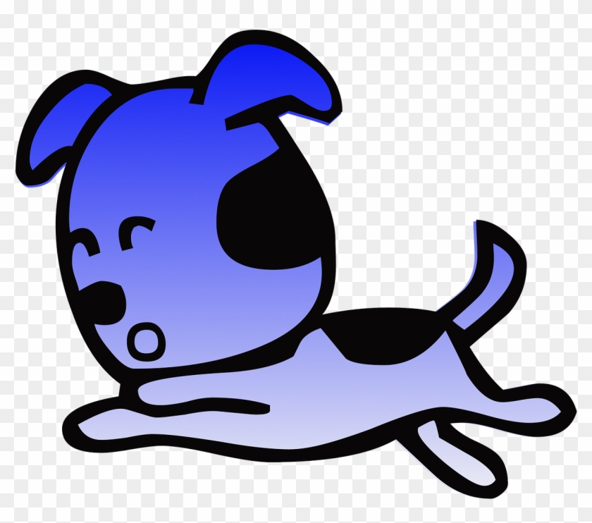 หมา สี ฟ้า การ์ตูน Clipart #3697519