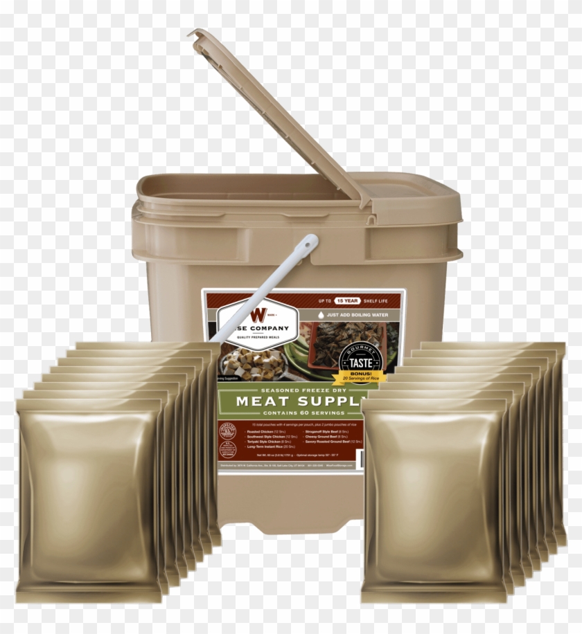 Wise 60 Serving Freeze Dried Meat - Food Drying Clipart #3697635
