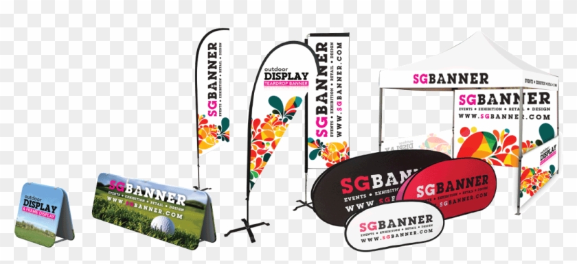 Fabric Flags & Banners - Sg Banner Clipart