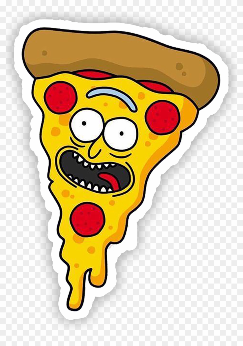 Illustrator, Graffiti, Backgrounds, Cartoon, Vinyls, - Pizza Rick And Morty Clipart