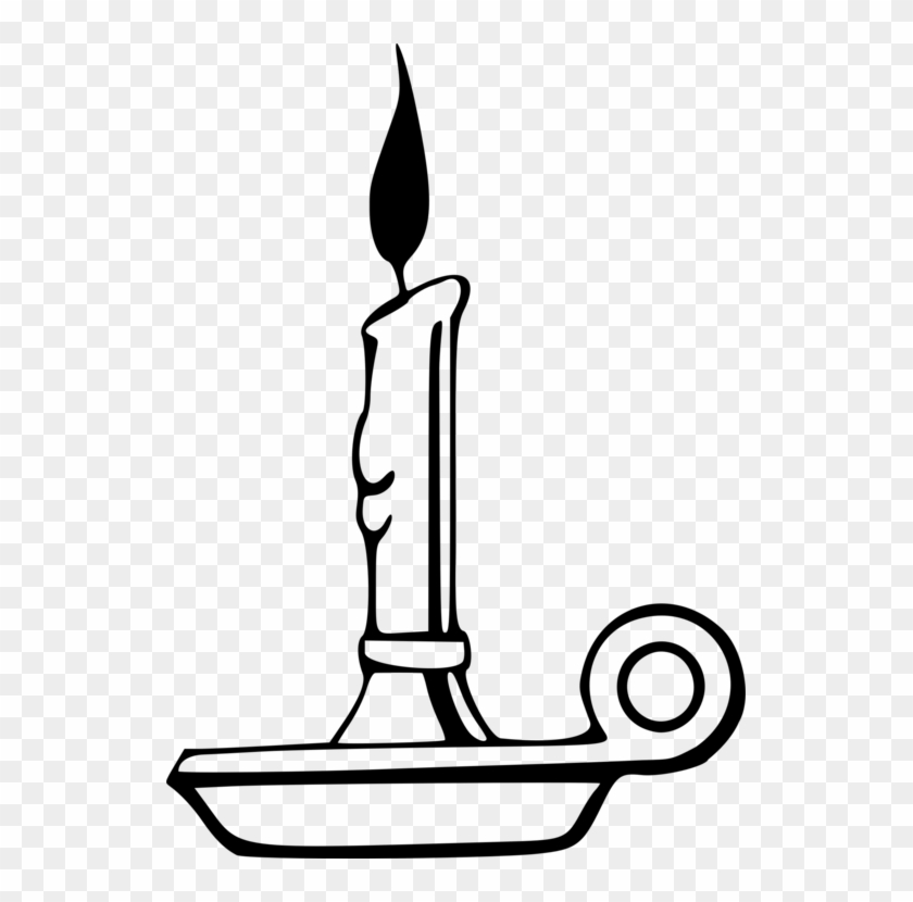 Candlestick Clip Art Christmas Combustion Download - Candle Holder Clip Art - Png Download