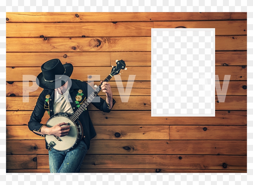 New Music Wall Poster, Man Playing Guitar In The B - Country Song Clipart #3698203