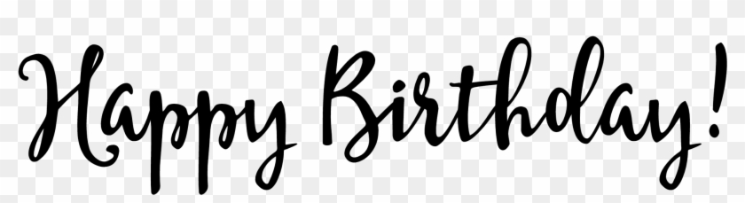 Free Black And Gold Happy Birthday Clipart