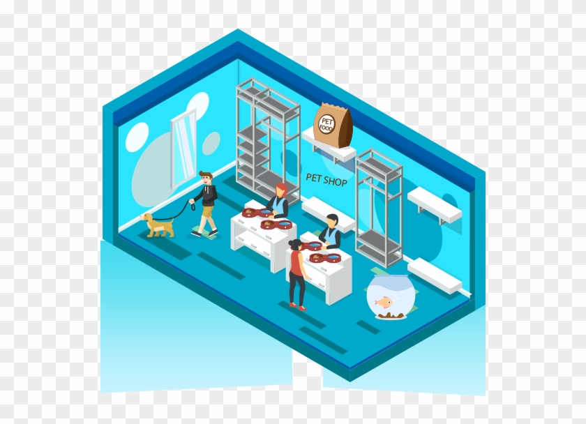 Pet Shop Product - Floor Plan Clipart
