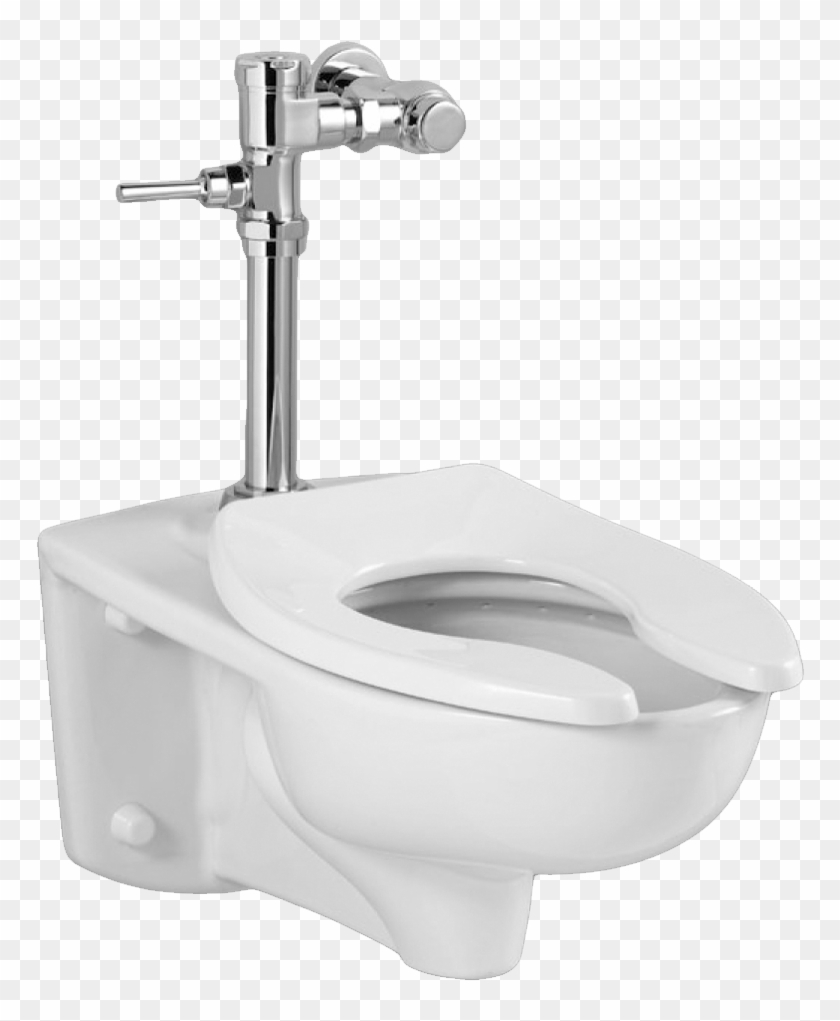 Toilet Valve Bowl Urinal Standard American Flush Clipart - Direct Flush Valve Toilet - Png Download #3698661