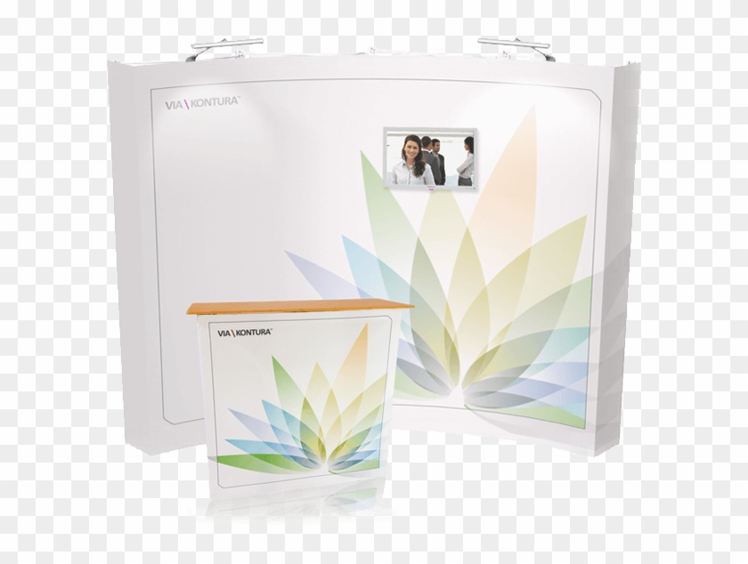 Easy To Use Fabric Popup Trade Show Displays - Illustration Clipart