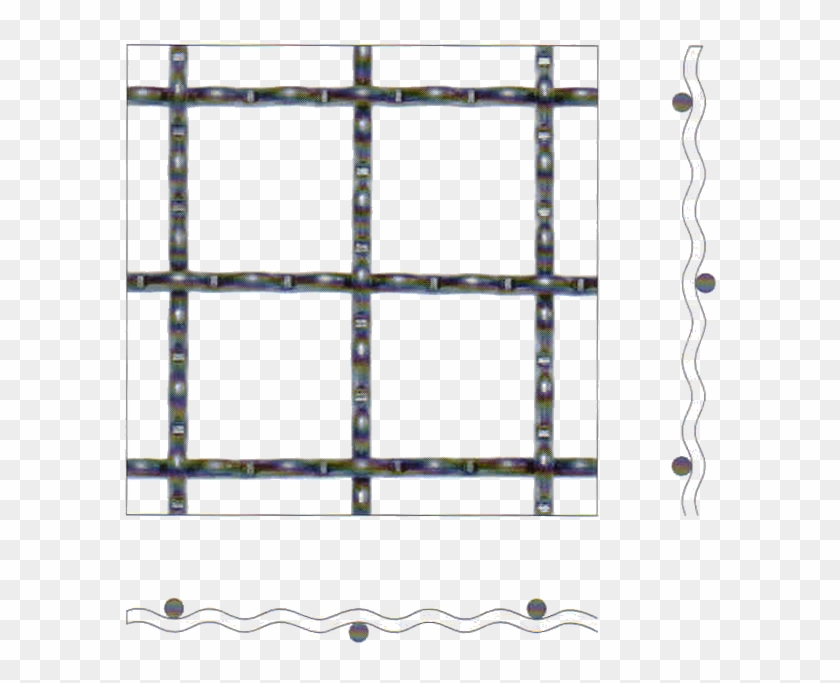 Crimped Screen, Welded Wire Mesh - Trellis Clipart #3699596