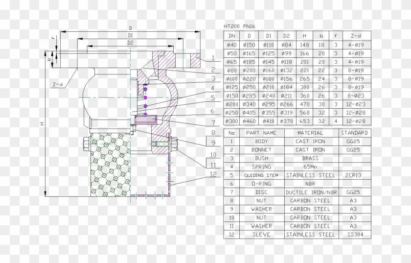 Screen Mesh Custom Flanged Foot Valve With Stainless - Valvula De Pie Con Filtro Clipart