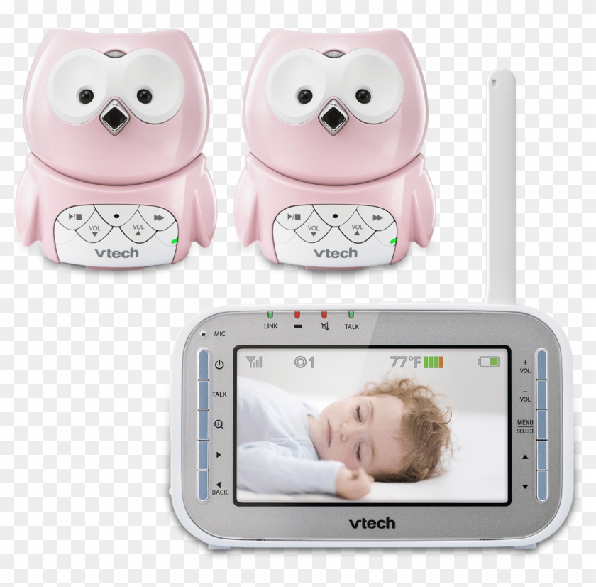 2 Camera Owl Full Color Video Monitor With Automatic Clipart #3699906