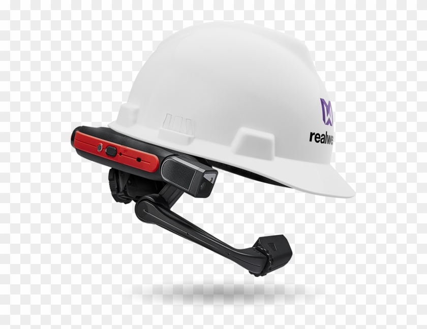 Hmt-1z1 Attached To A Hard Hat - Realwear Hmt 1z1 Clipart #370053