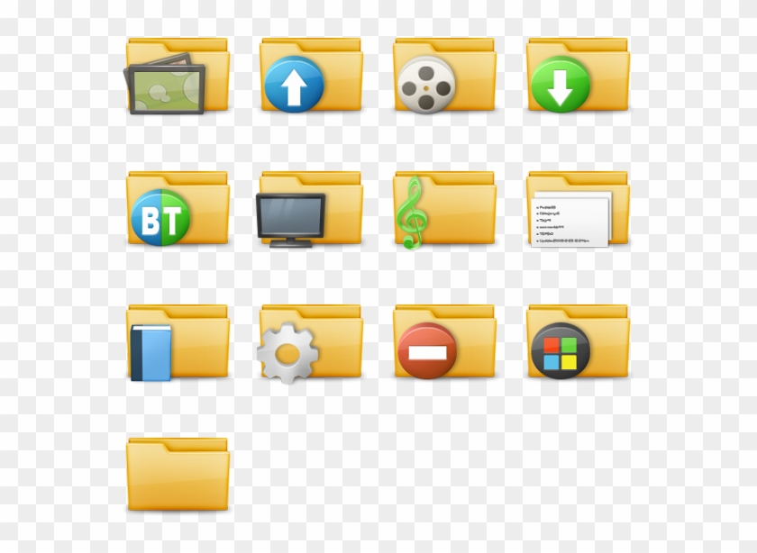 Folder Icon Pack By Delacro Clipart #370111