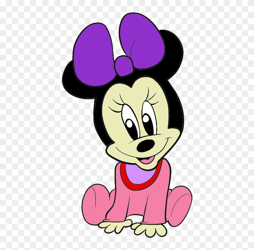 Baby Minnie Mouse Clip Art Png - Draw Baby Minnie Mouse Transparent Png #370466