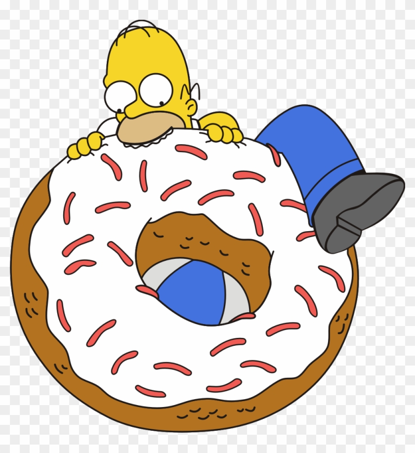 Best Free Simpsons Icon Png - Homer Simpson Big Donut Clipart