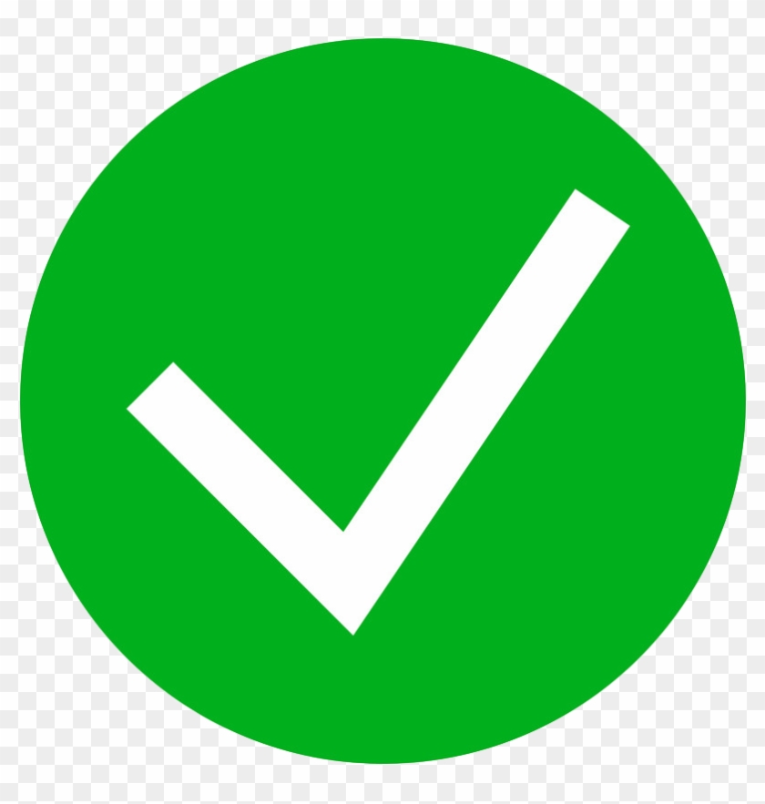 Green Tick Check Mark Icon Simple Style Vector - Done Icon Png Clipart