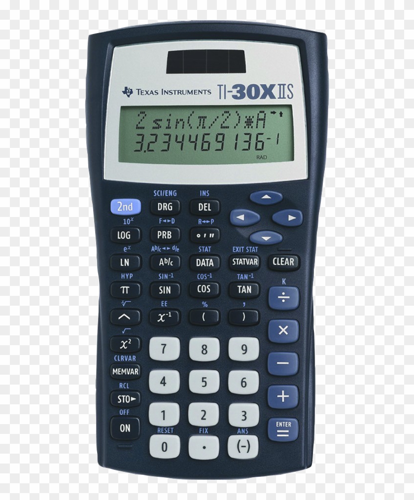 Scientific Calculator Png Photos - Texas Instruments 30x Iis Clipart