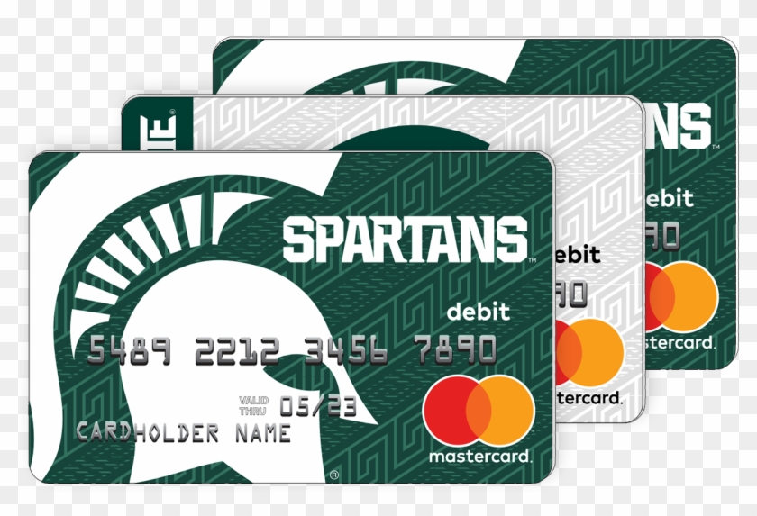 Michigan State Spartans Fancard Prepaid Mastercard - Michigan State Spartan Clipart #371252