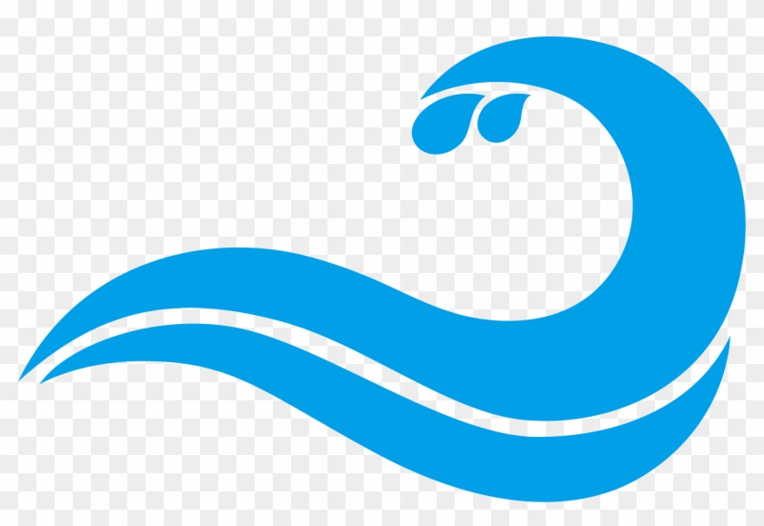 Blue Wind Wave Drawing - Drawing Wave Clipart #371276
