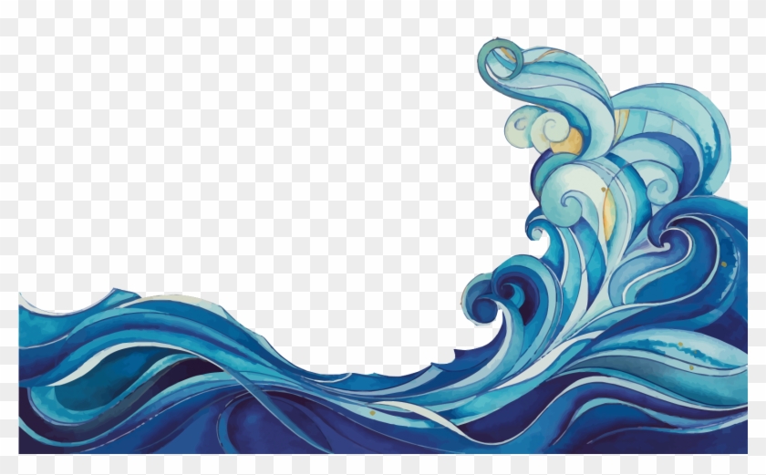 Cartoon Wave Clip Art - Salmon Festival At Highland Creek - Png Download #371449