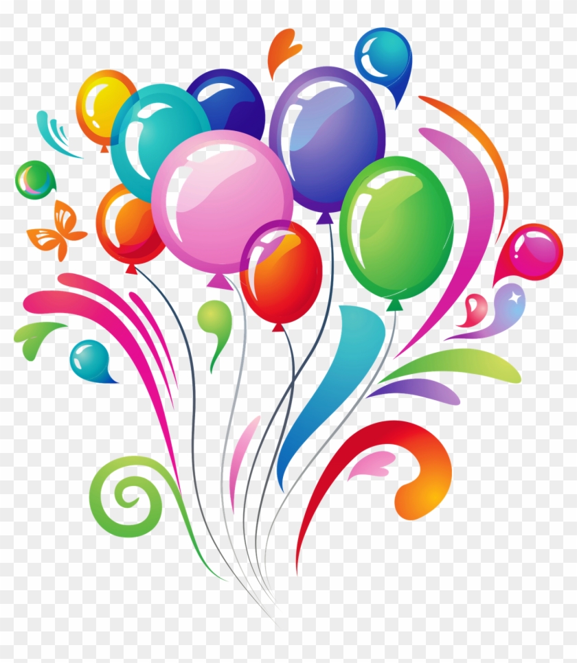 Clipart Transparent Stock Transparent Birthday Balloons - Birthday Png