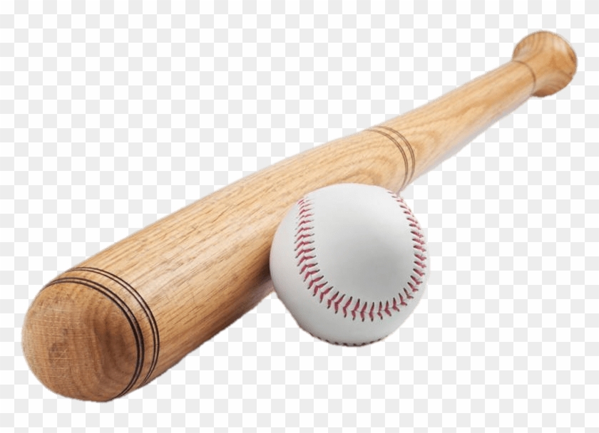 Baseball Bat & Ball - Rounders Ball And Bat Clipart