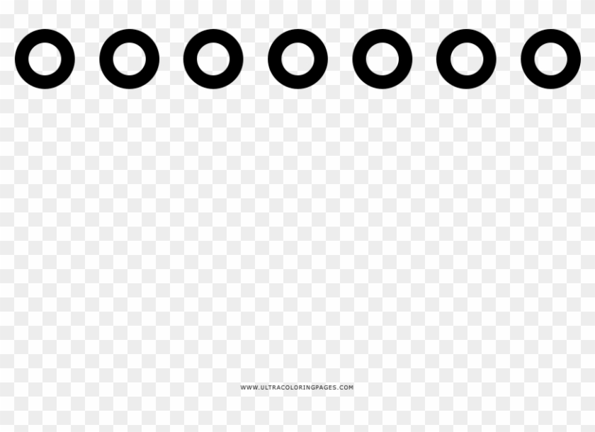Dotted Line Coloring Page - Circle Clipart