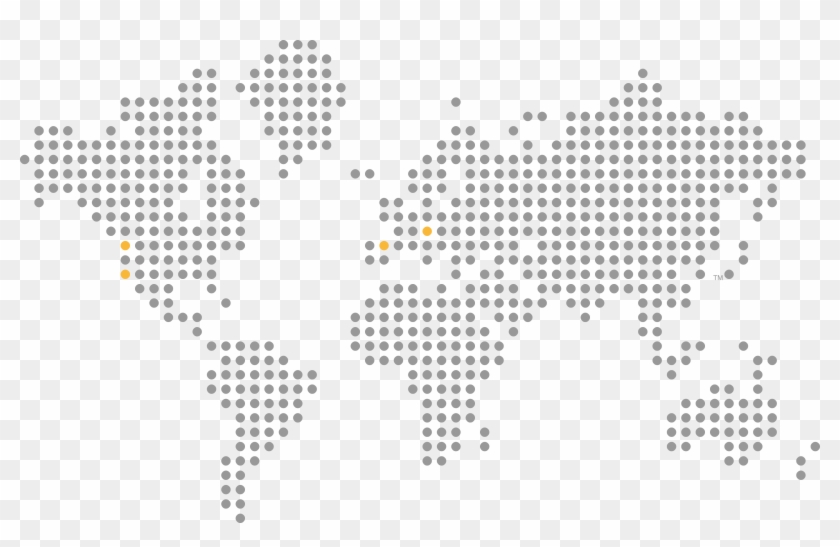 Svg Transparent Library Vector Dot Digital - World Map Dotted Png Clipart #372049