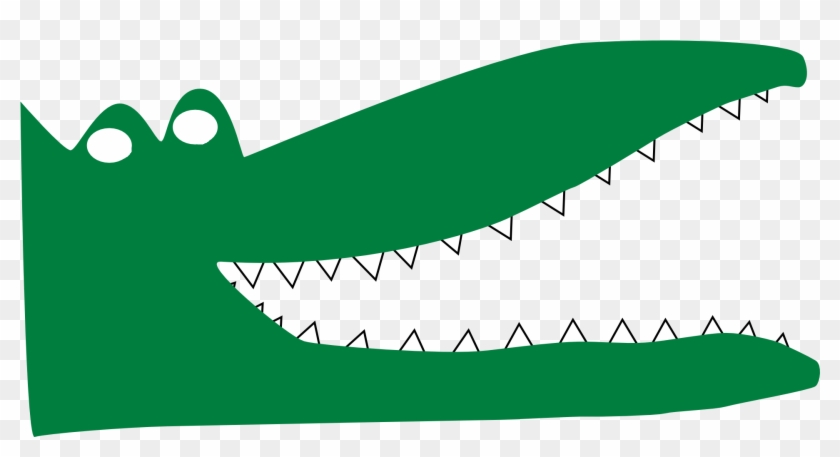 Stories Clipart The Crocodile - Cartoon Crocodile Mouth Open - Png Download #372083