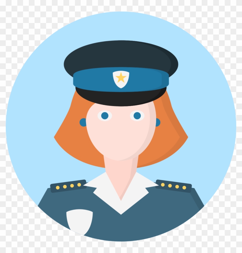 Creative Tail People Police Women - Police Woman Icon Clipart