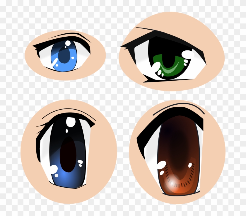 Anime Eyes Svg Images - Anime Eye Vector Clipart #372607