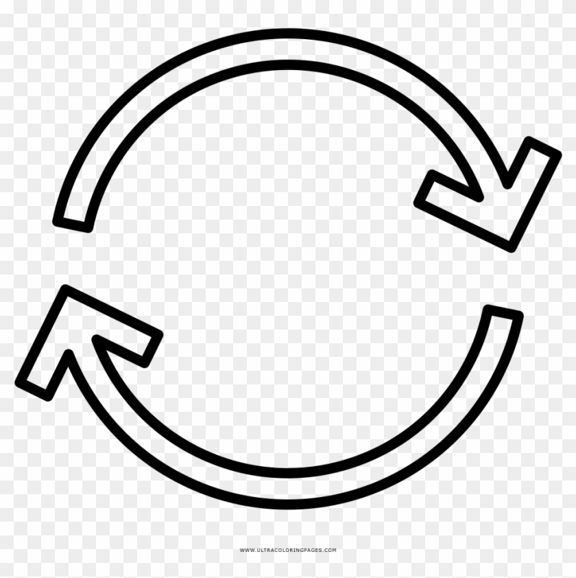 Circle Arrow Coloring Page - Setas Em Circulo Png Desenho Clipart