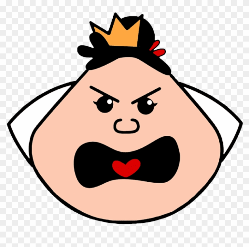 Free Png Download Disney Mad Emoji Png Images Background - Queen Of Hearts Emoji Clipart