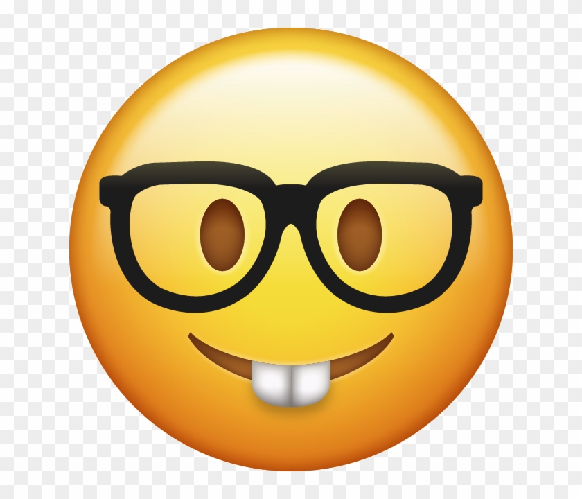 Download Nerd Emoji Icon - Transparent Background Emoji Clipart - Png Download #373207