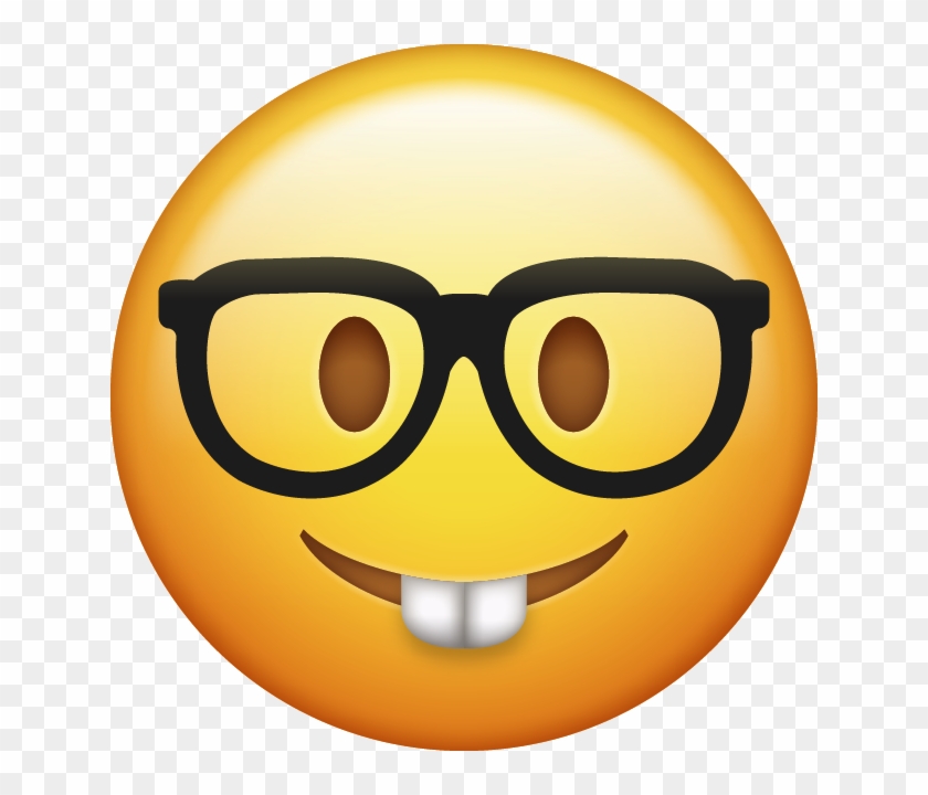 Download Nerd Emoji Icon - Transparent Background Emoji Clipart - Png Download