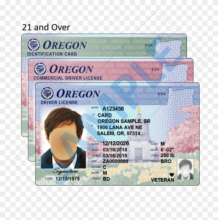 Uses Nation-wide Standards For Layout And Content, - New Oregon Id Cards Clipart